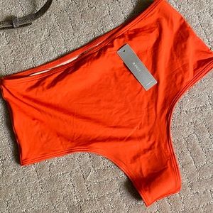 Jcrew high waisted swim bottom